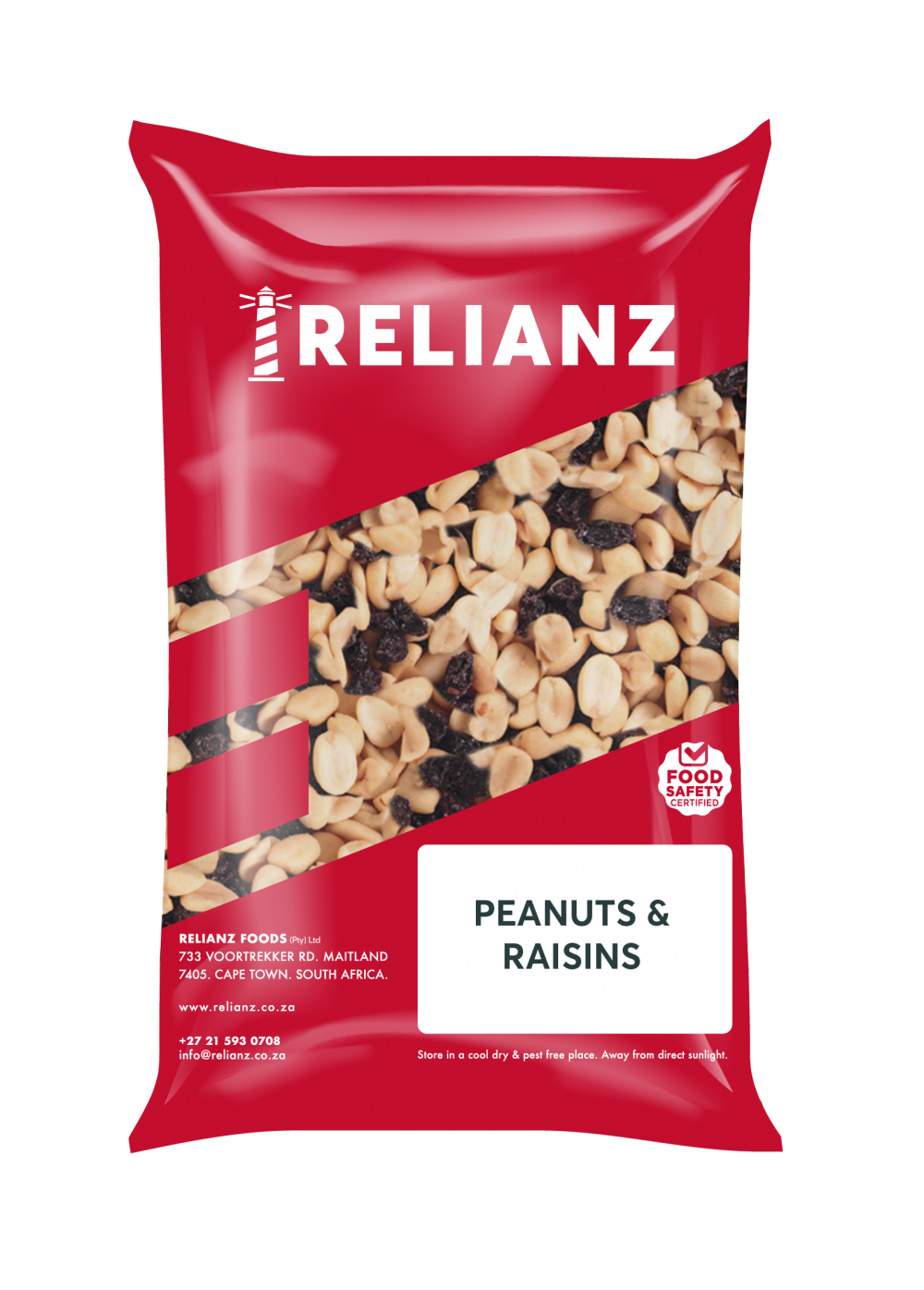 Peanuts & Raisins Cocktail Mix Salted — Nut Mixes — RELIANZ