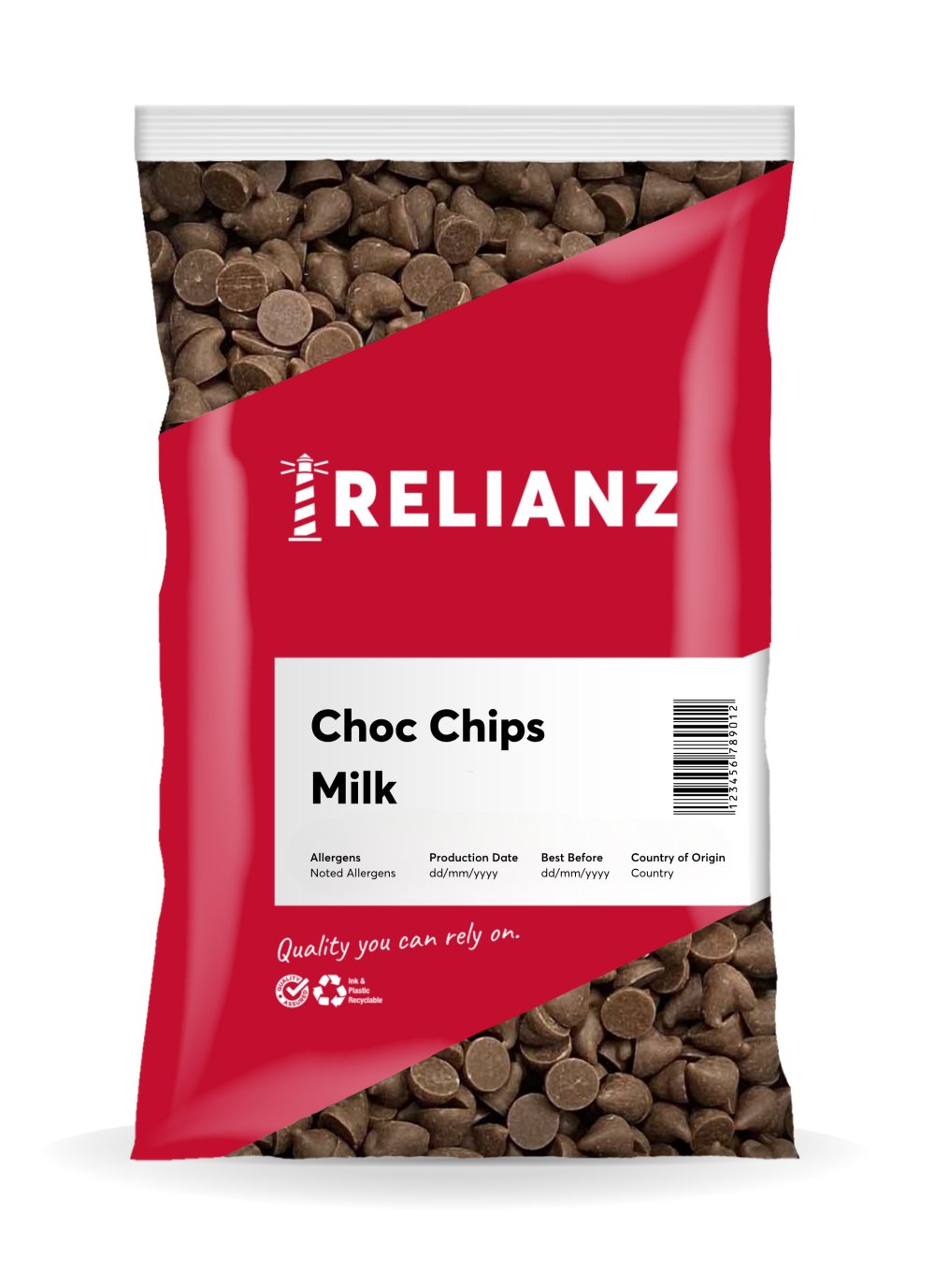 Choc Chips Milk — Bake Stable Chocolates — RELIANZ
