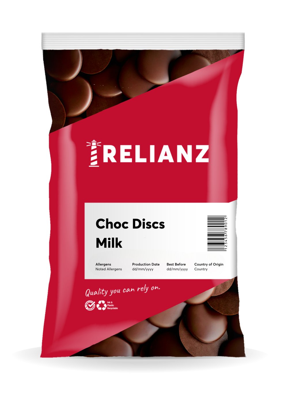 Choc Discs Milk Coating — Chocolate Coatings — RELIANZ