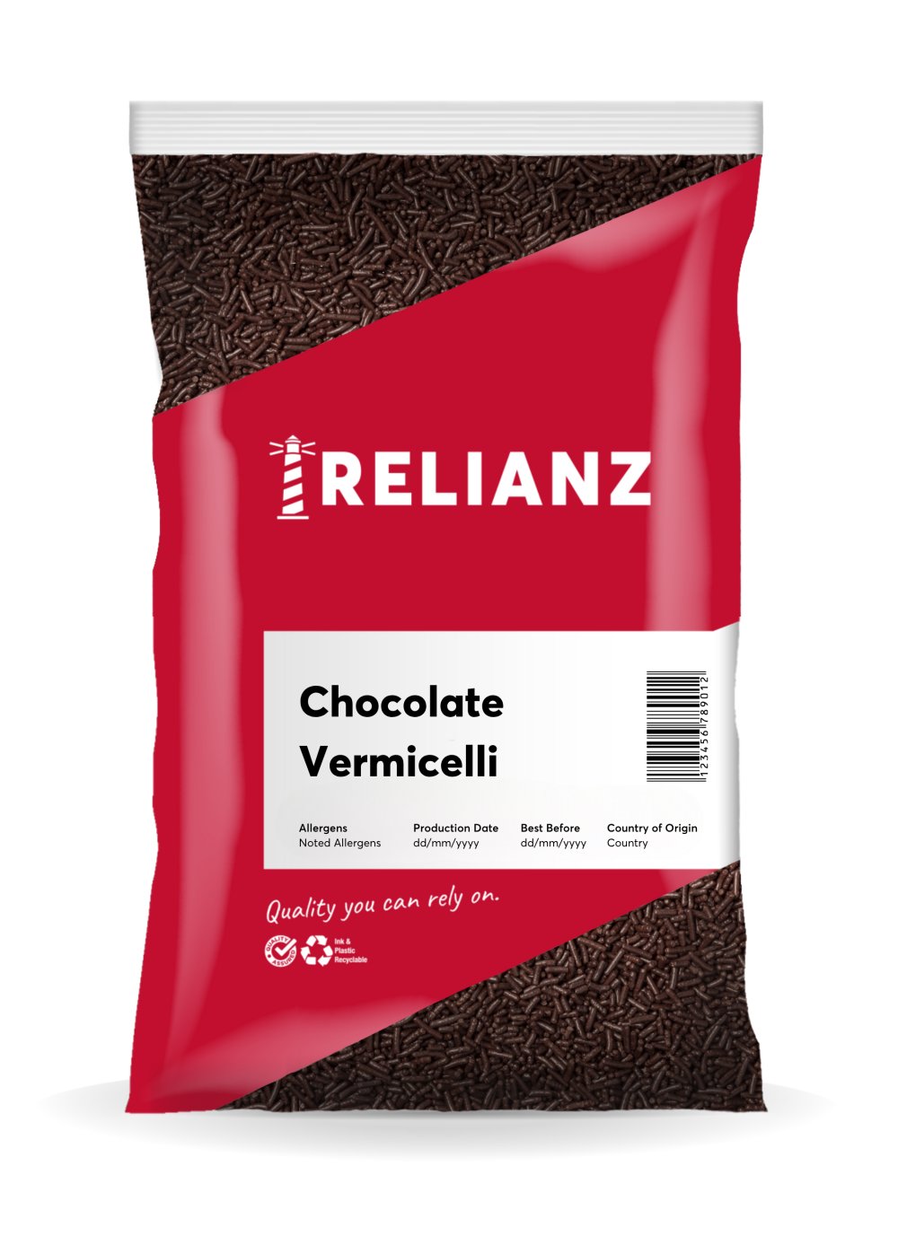 Vermicelli Choc — Chocolate Decorations — RELIANZ