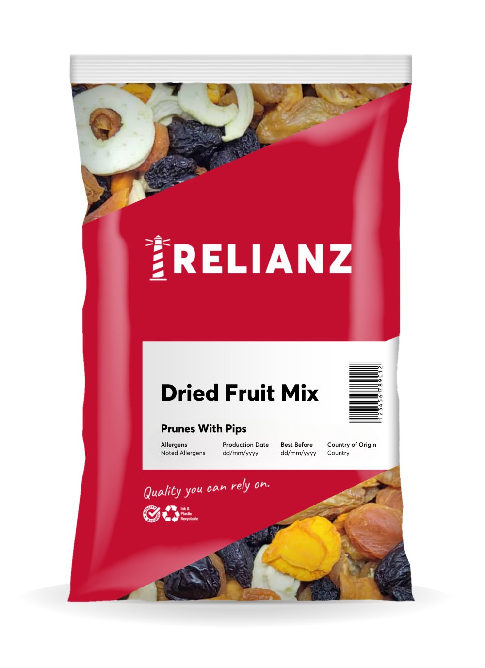 Dried Fruit Mix (Prunes With Pips) — Mixed Dried Fruit — RELIANZ