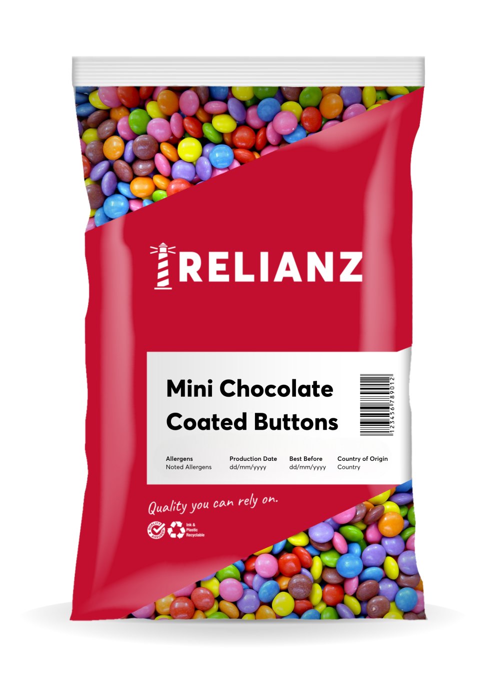 Mini Choc Coated Buttons — Chocolate Decorations — RELIANZ
