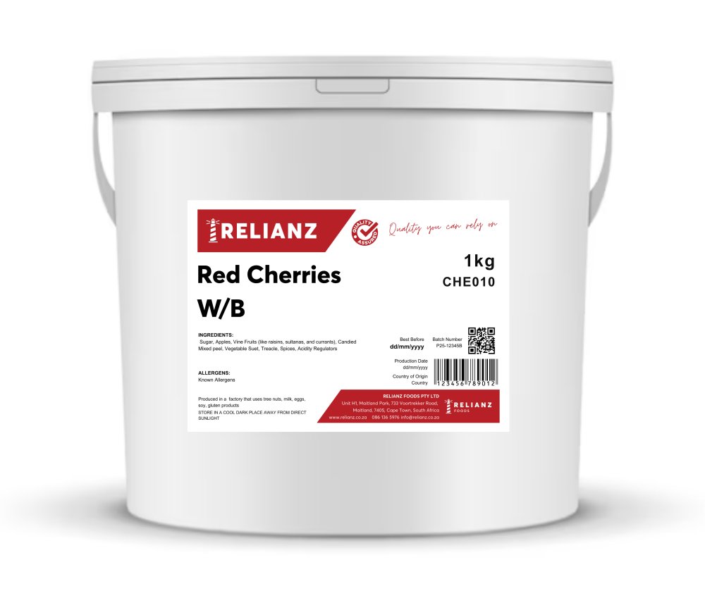 Cherries Red W/B — Glacé / Sugared Fruit — RELIANZ